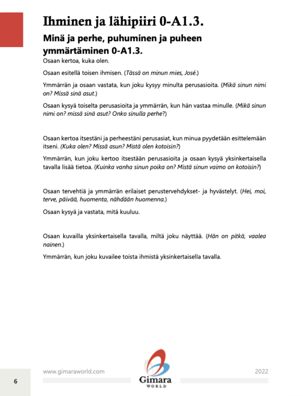 Basic L2 teaching for adults based on competence and functions (PDF e-book, only in Finnish)