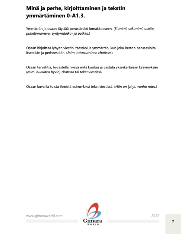 Basic L2 teaching for adults based on competence and functions (PDF e-book, only in Finnish)