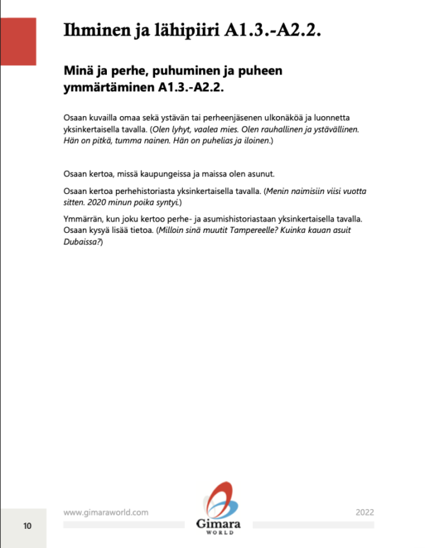 Basic L2 teaching for adults based on competence and functions (PDF e-book, only in Finnish)