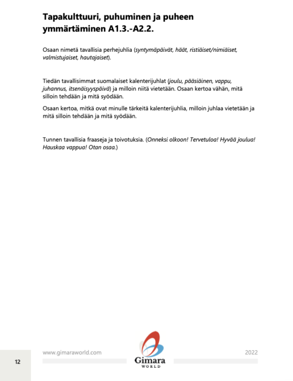Basic L2 teaching for adults based on competence and functions (PDF e-book, only in Finnish)