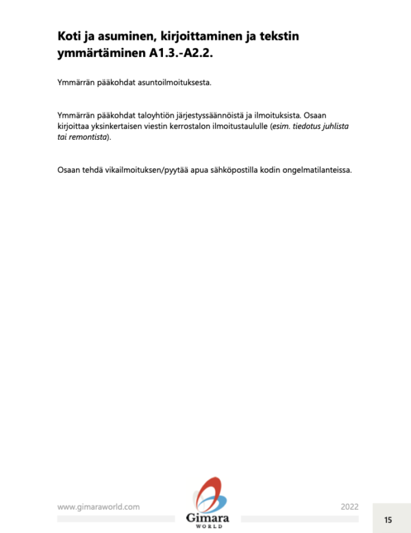 Basic L2 teaching for adults based on competence and functions (PDF e-book, only in Finnish)