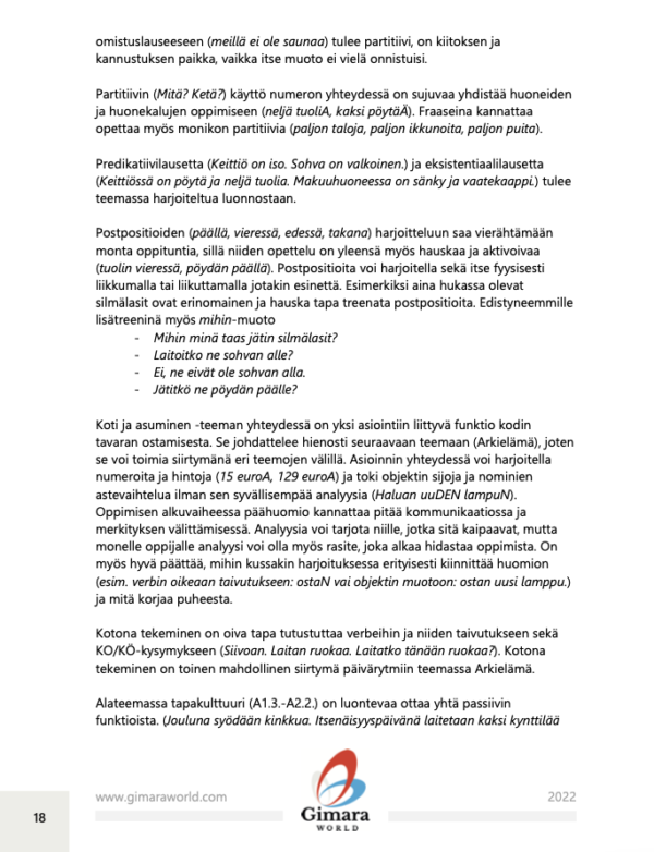 Basic L2 teaching for adults based on competence and functions (PDF e-book, only in Finnish)